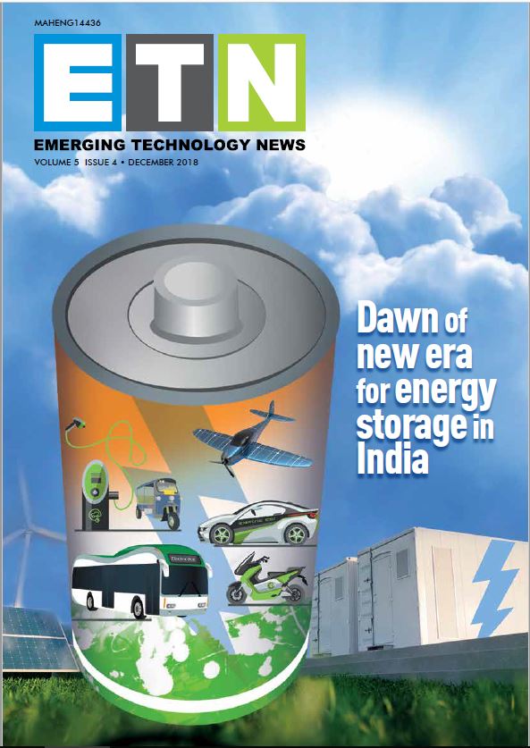 ETN- Dawn of new era for energy storage in India, Dec 2018 issue