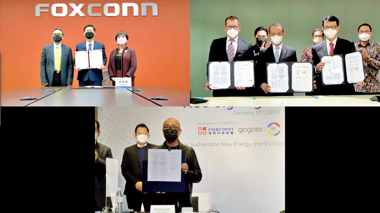 Foxconn, Gogoro, IBC and Indika to jointly develop new energy ecosystem in Indonesia