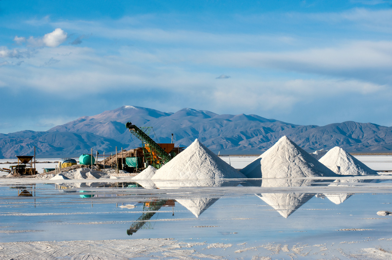 A file photo of a lithium mine