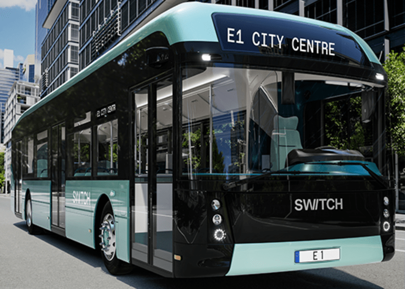 SWITCH e1, Switch Mobility's first fully electric bus launched specifically for the European market. Image source: Switch Mobility Ltd.