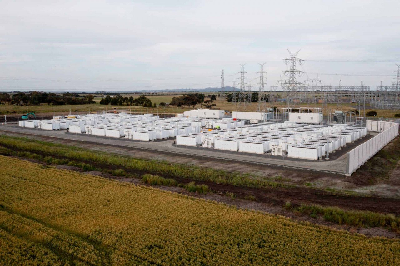 A photo of the Australian Big Battery project in Victoria. 