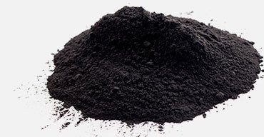 An image of black powder - carbon black