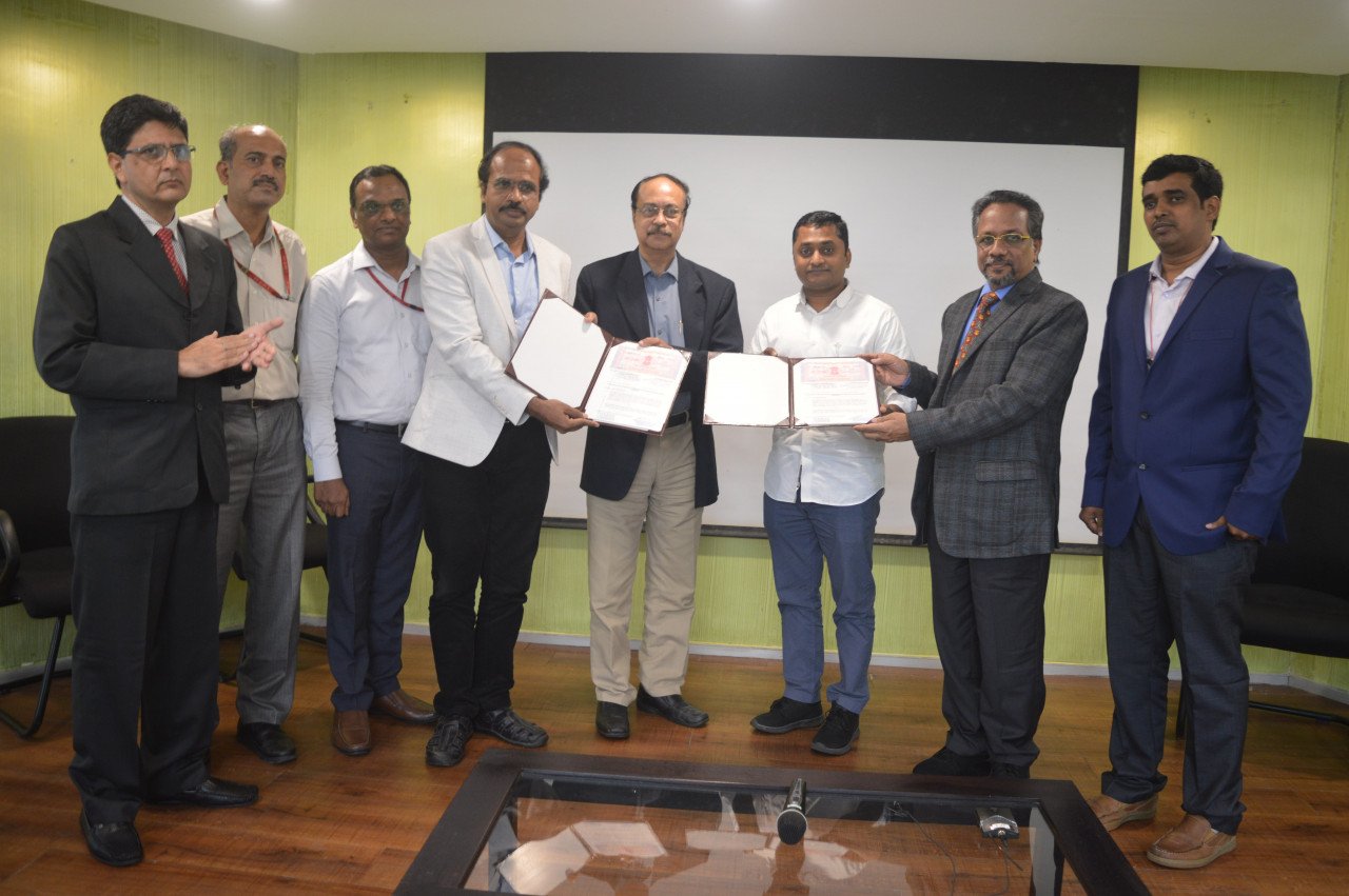 Image of executives from Nsure and ARCI.  Nsure Energy and International Advanced Research Centre for Powder Metallurgy and New Materials (ARCI) signed an agreement for Technical Know-How Transfer and Training in November 2021 to support indigenization efforts. Source: Nsure