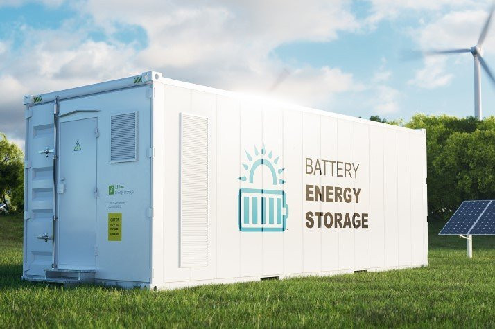 Stock image for battery energy storage systems (BESS) .
