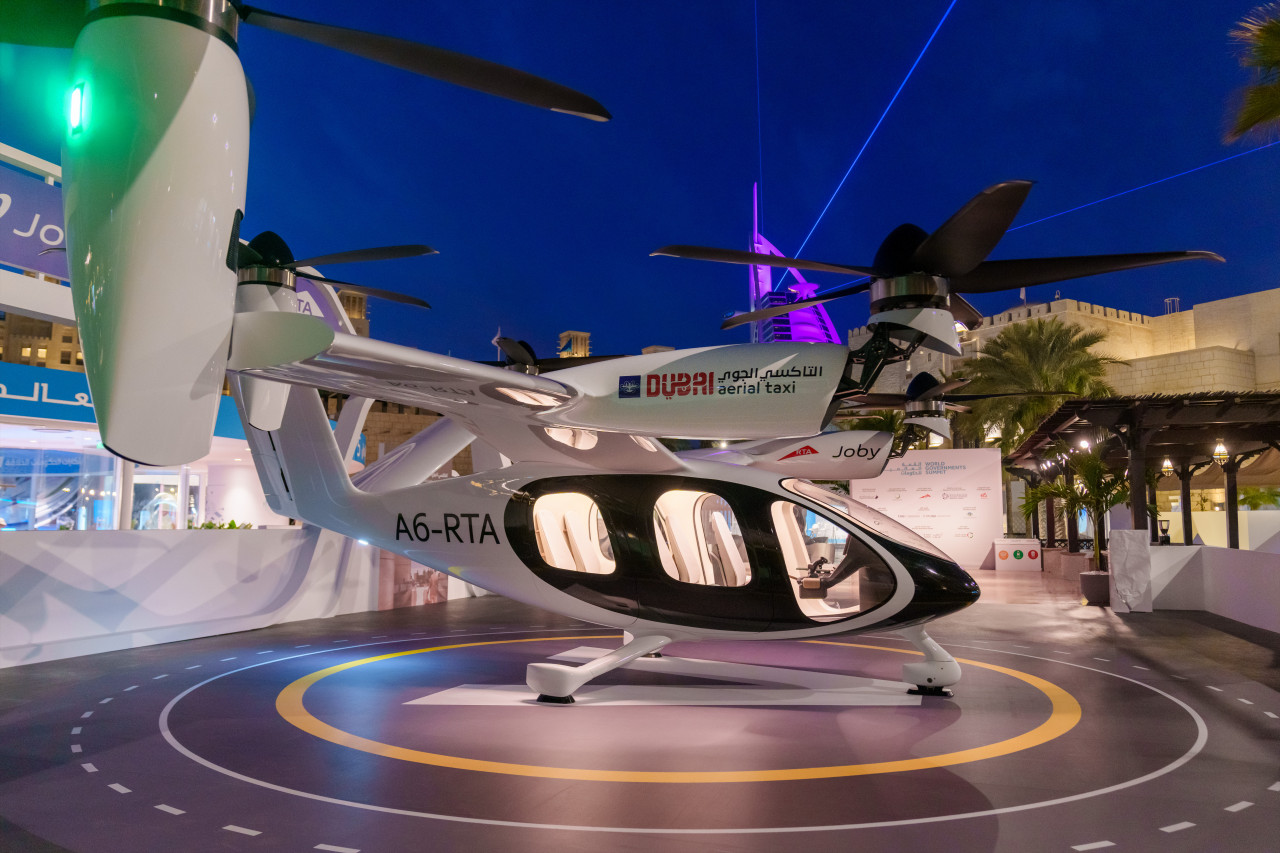 An image of Joby Aircraft at the recently held World Government Summit in Dubai.