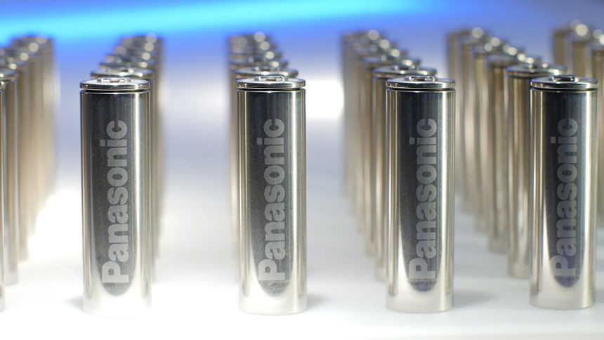 An image of Panasonic EV Batteries.