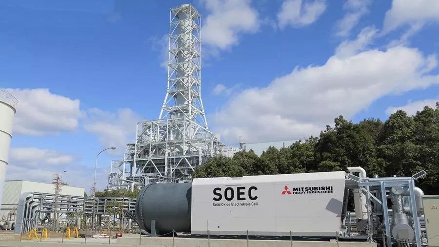 Mitsubishi operates 400 kW SOEC test module for high-efficiency H2 production