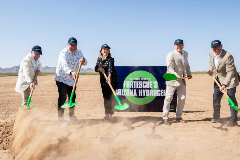 Fortescue breaks ground on $550 million green hydrogen hub in Arizona, USA