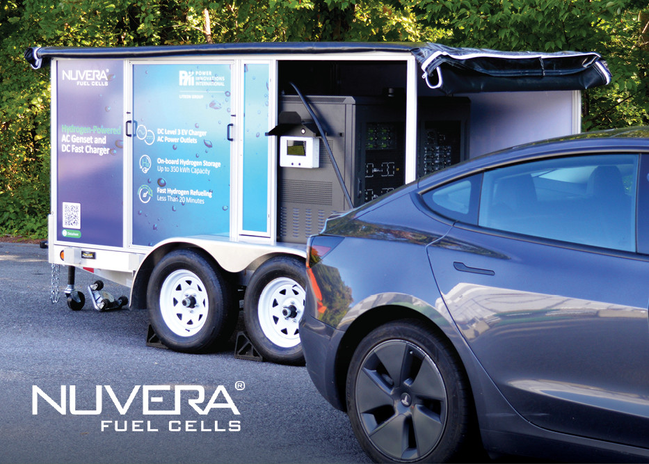 Nuvera Fuel Cells to demo H2-powered mobile power generator for EV charging